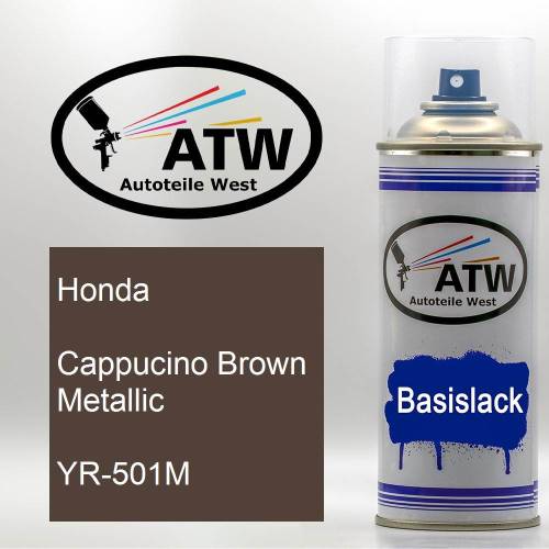Honda, Cappucino Brown Metallic, YR-501M: 400ml Sprühdose, von ATW Autoteile West.